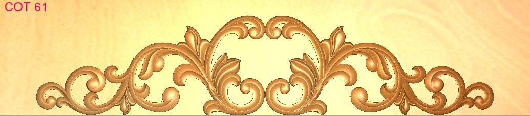 COT DESIGNS - COT-61 Ornate Decorative Acanthus Leaf Scroll Relief Carving